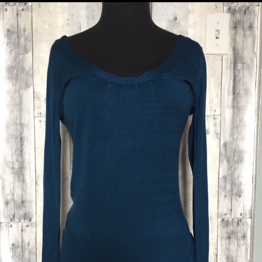 Club Monaco Blue Silk Sweater. Size small